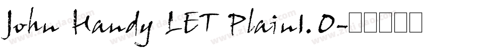 John Handy LET Plain1.0字体转换